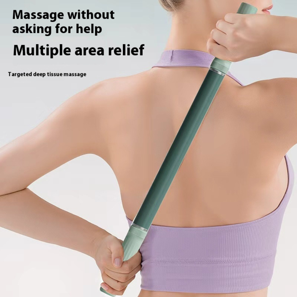 Muscle Roller Stick - マッサージロッド、コンパクトな深部組織マッサージローラースティック、脚、背中、首、肩の筋膜リリースツール、筋肉マッサージスティック