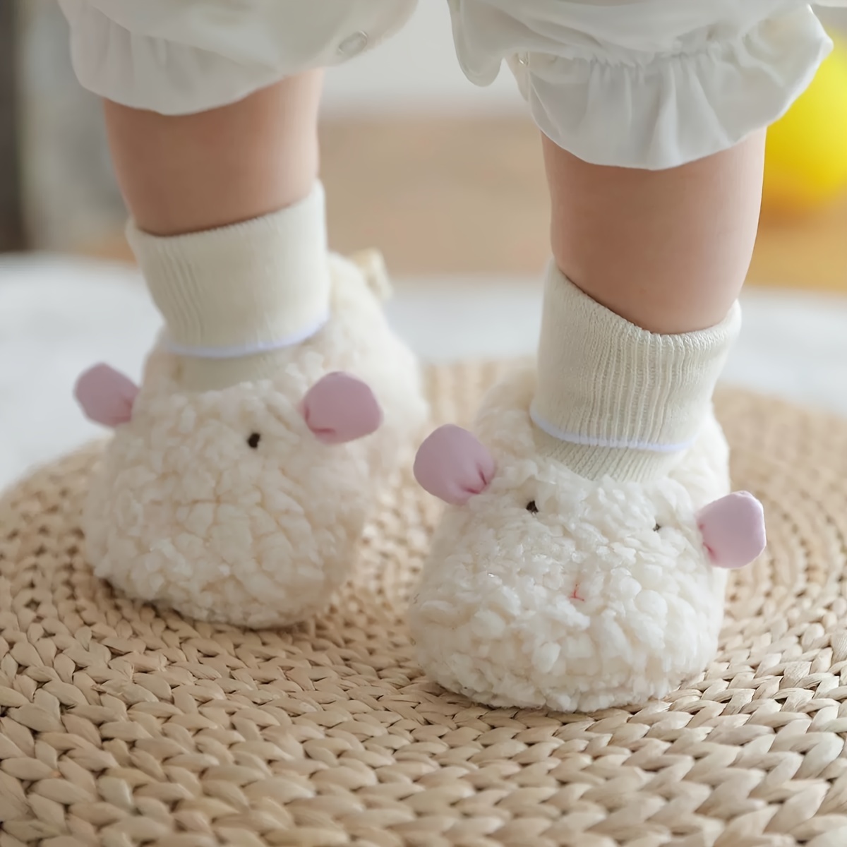 Anti Blister Sock - 赤ちゃんのための漫画のブーツ,柔らかい綿の靴底,滑り止め,暖かい,最初のステップ,赤ちゃんのための,男の子と女の子のための,新しい,冬