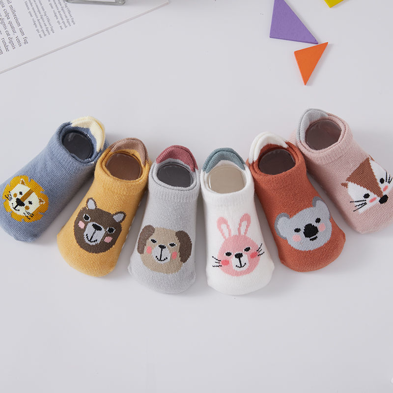 6 ペア/ロット新生児靴下キッズボーイズガールズ綿漫画ソフト - Anti Blister Sock のレビューと価格