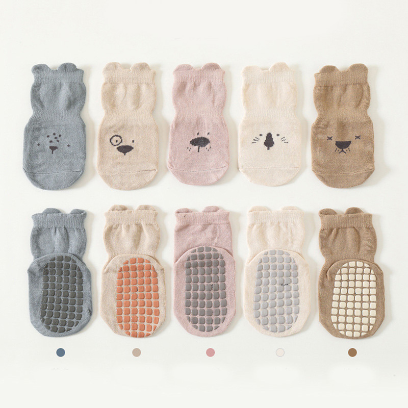 3/5 ペア ベビー 愛らしい動物柄 ノンスリップ フロアソ - Anti Blister Sock のレビューと価格