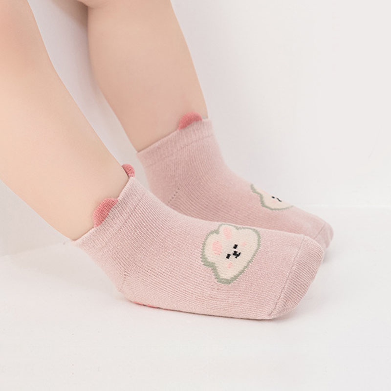6 ペア子供綿靴下漫画動物柄ノンスリップフロアソックス女の子 - Anti Blister Sock のレビューと価格