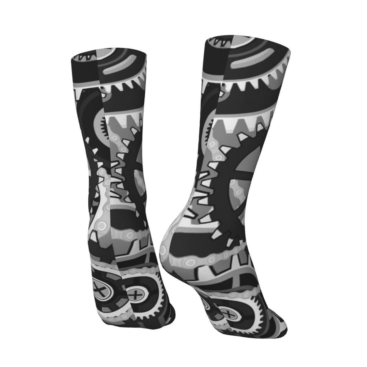 ギアヴィンテージホイールストッキング男性プリント工業デザイン - Running Gear Gifts For Women のレビューと価格